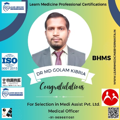 Dr. Md Golam Kibria selection poster